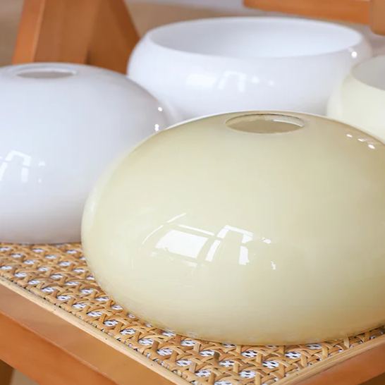 Valentina Modern Metal Glass Elliptical Pendant Light Shades Living Dining Room