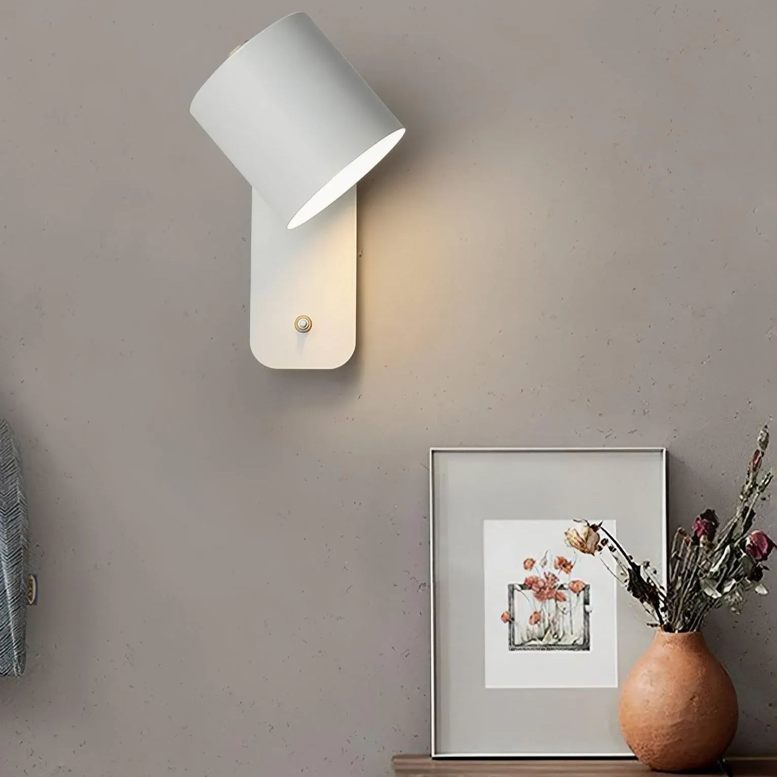 Edge Modern Minimalism Metal Wall Light Bedroom Hallway Study Room