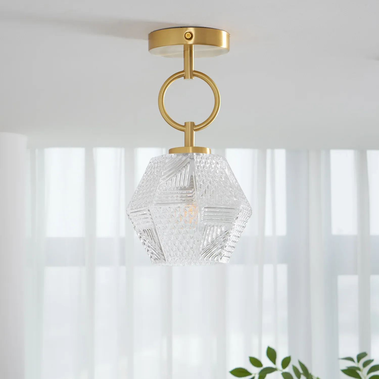 Alessio Vintage Luxury Glass Ceiling Light Shades Bedroom Hallway