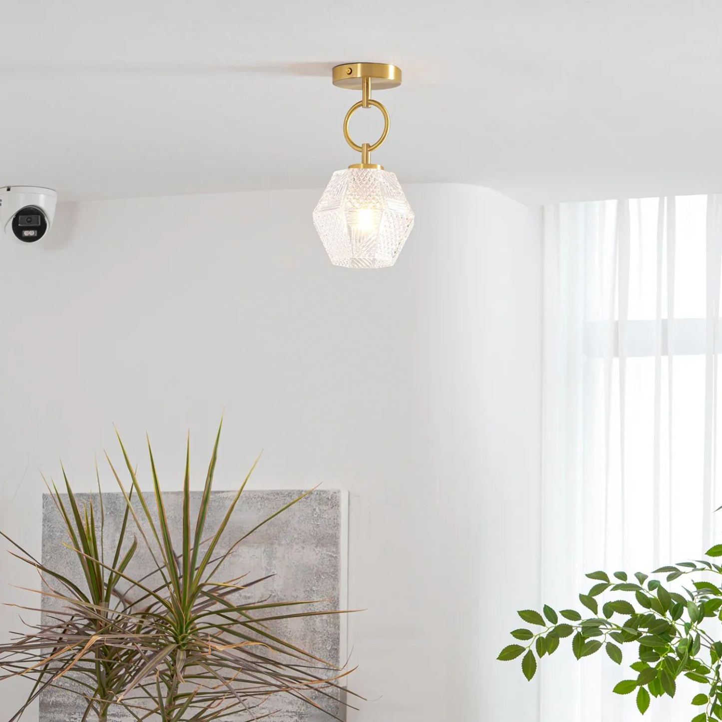 Alessio Vintage Luxury Glass Ceiling Light Shades Bedroom Hallway