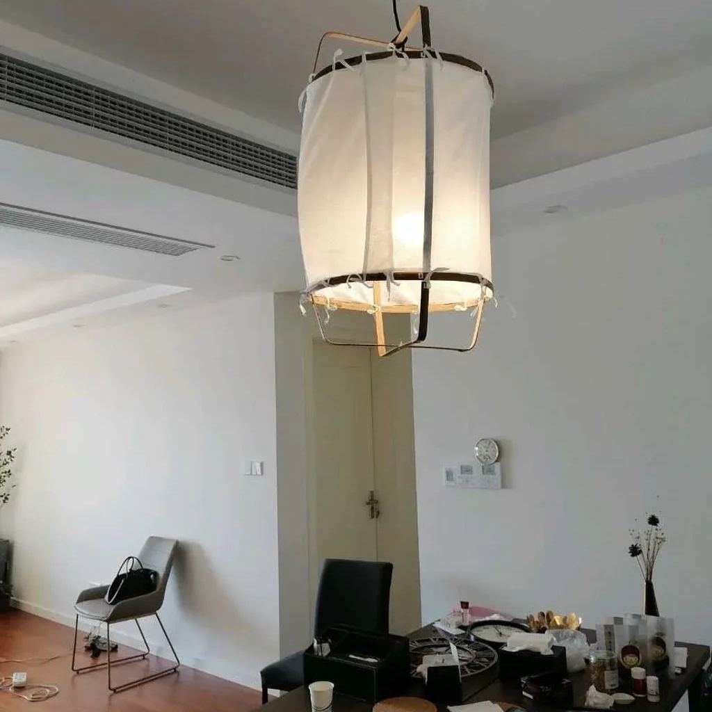 Ozawa Modern Cottage Fabric Pendant Light Shades Living Dining Room Bedroom