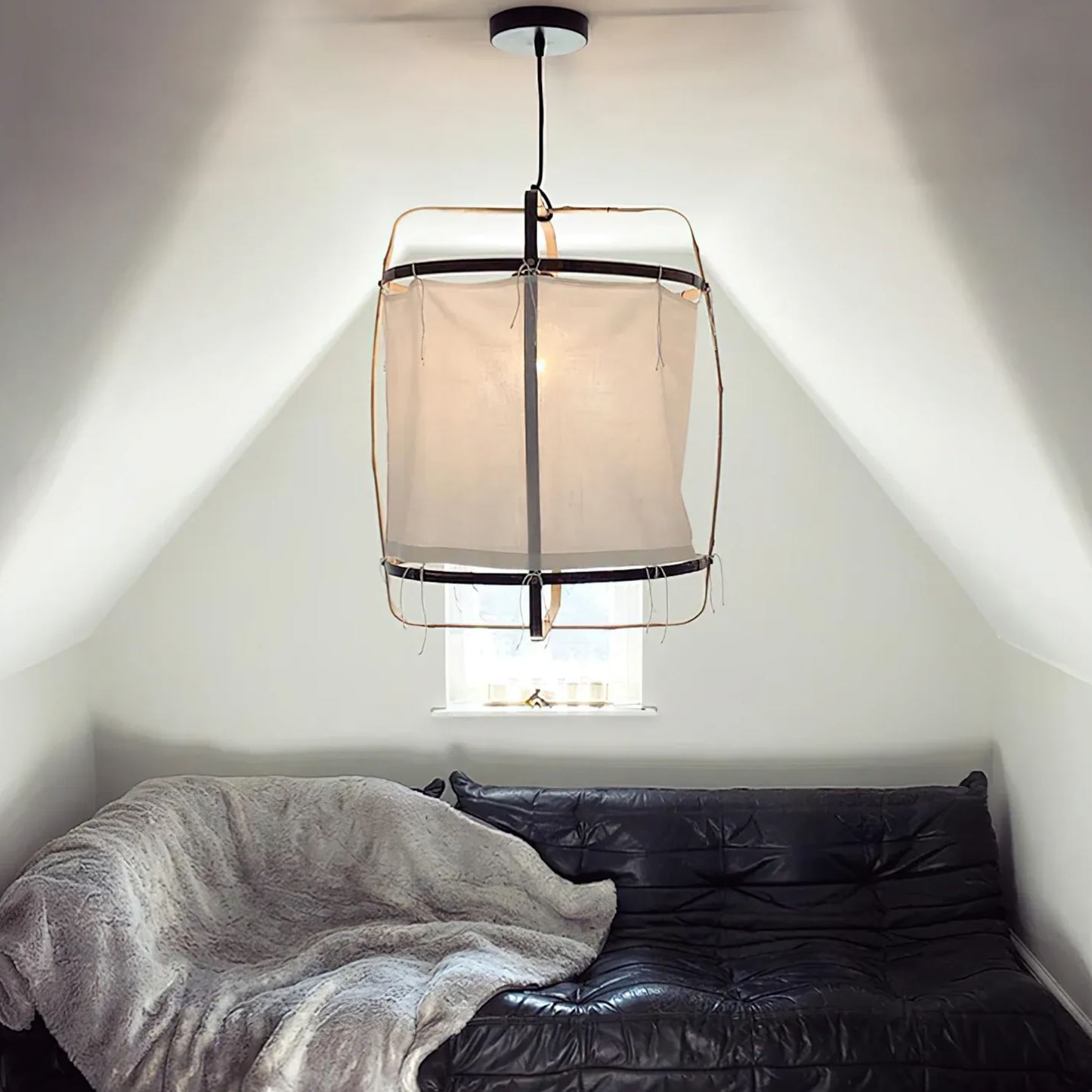 Ozawa Modern Cottage Fabric Pendant Light Shades Living Dining Room Bedroom