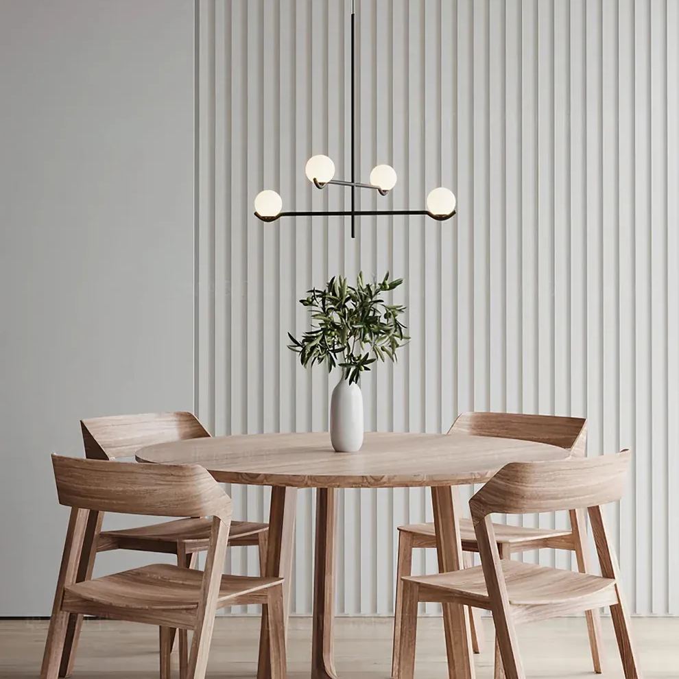 Alessio Minimalism Metal Glass Pendant Light Dining Room Bedroom