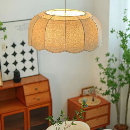 Renée Cottage Banana Leaf Fabric Pendant Light Shades Bedroom Living Room