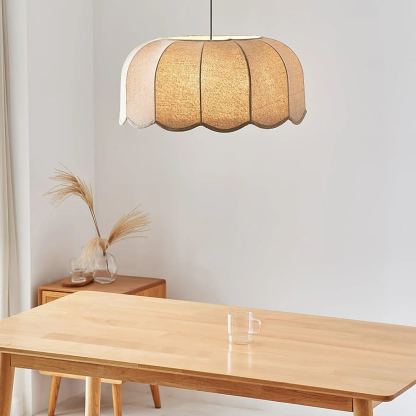 Renée Cottage Banana Leaf Fabric Pendant Light Shades Bedroom Living Room