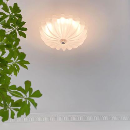 Quinn Modern Round Glass Ceiling Light Shades Bedroom Living Room