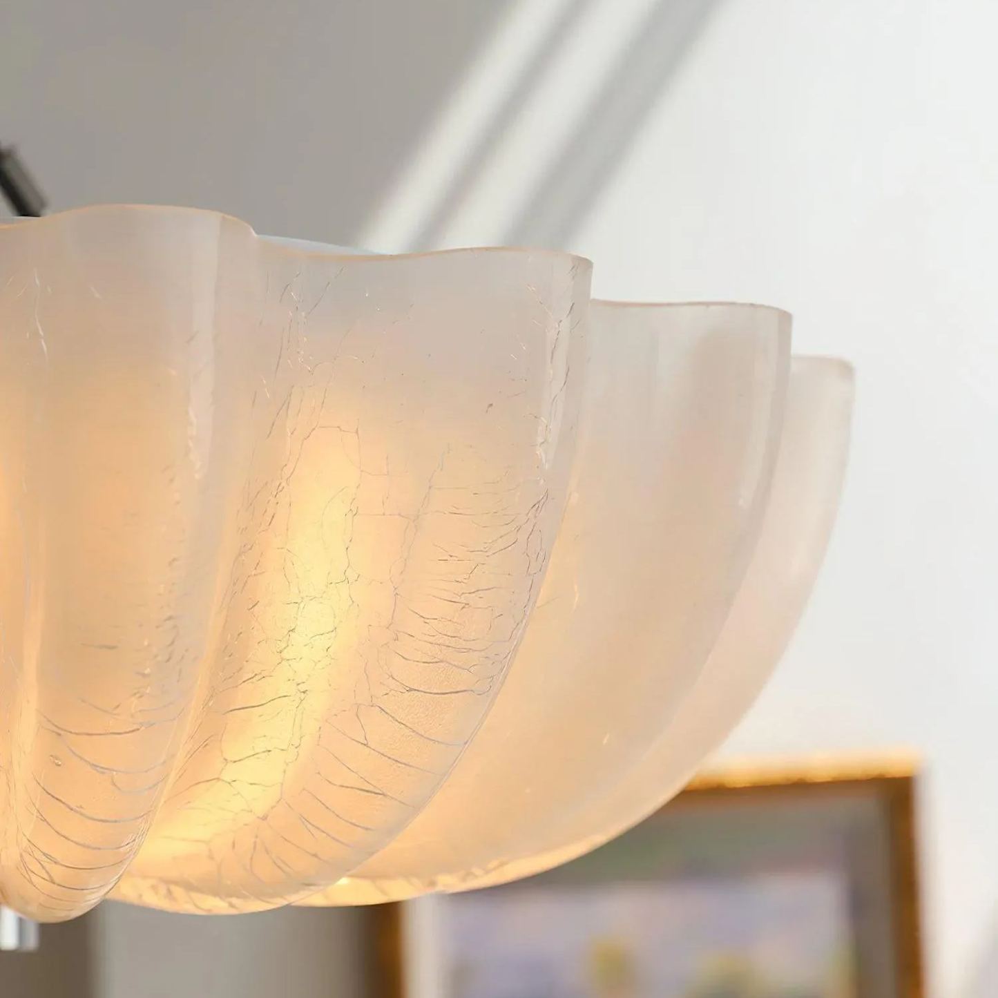 Quinn Modern Round Glass Ceiling Light Shades Bedroom Living Room