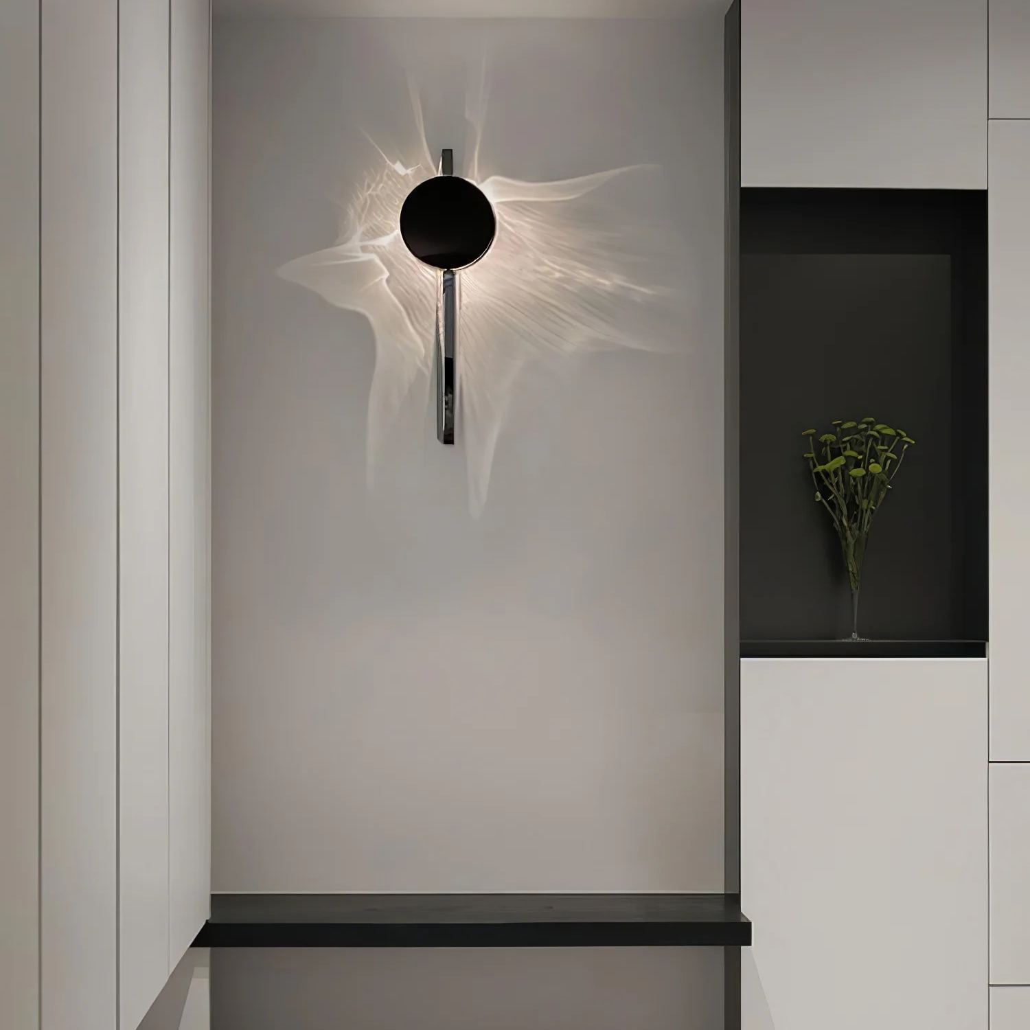 Edge Modern Creative Metal Wall Light Bedroom Hallway Living Room