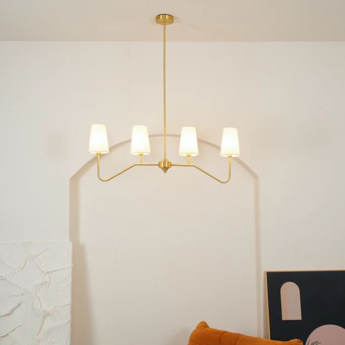 Alessio Vintage Classical Metal Fabric Pendant Light Shades Living Dining Room