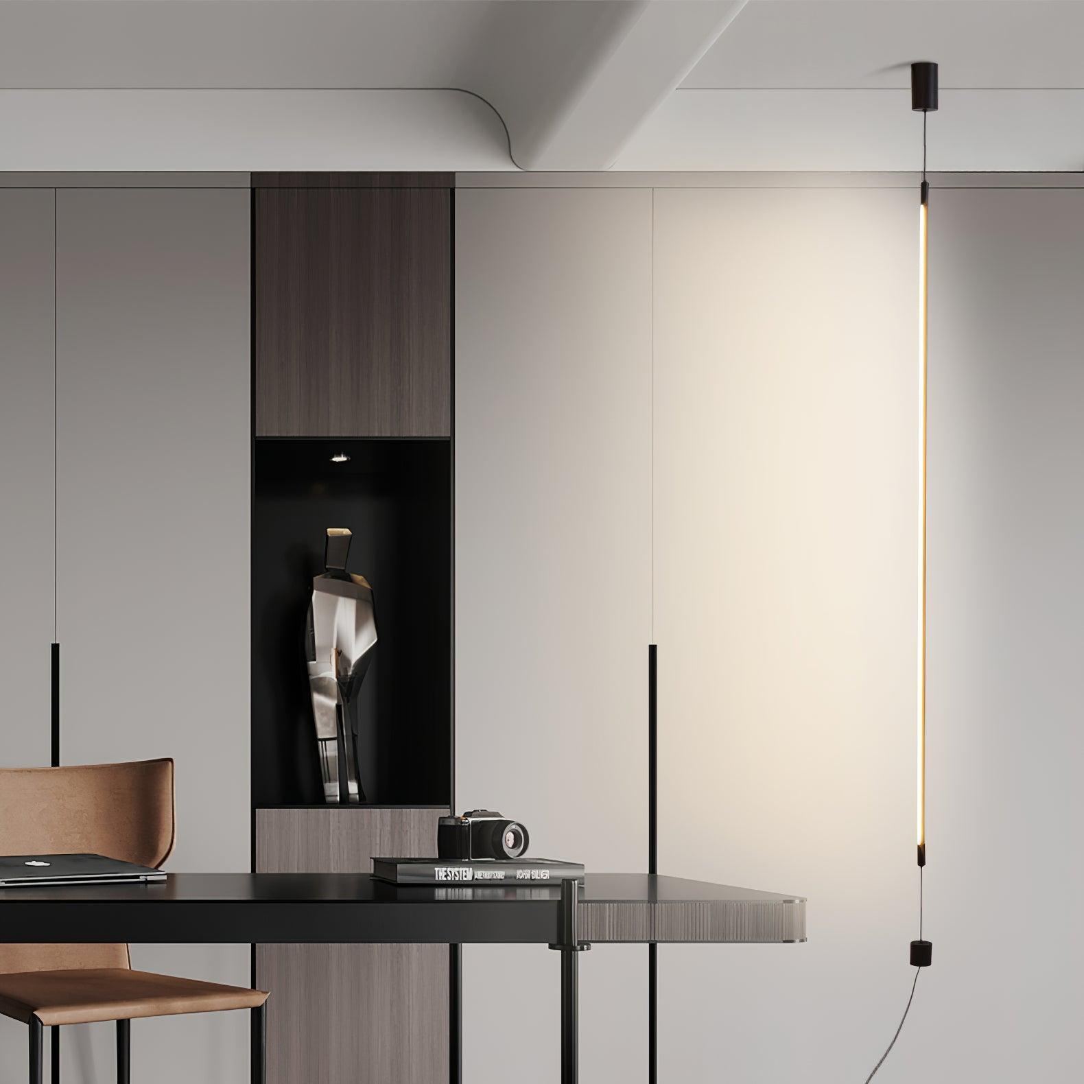 Edge Slim Line Metal PMMA Floor Lamp Living Room Bedroom