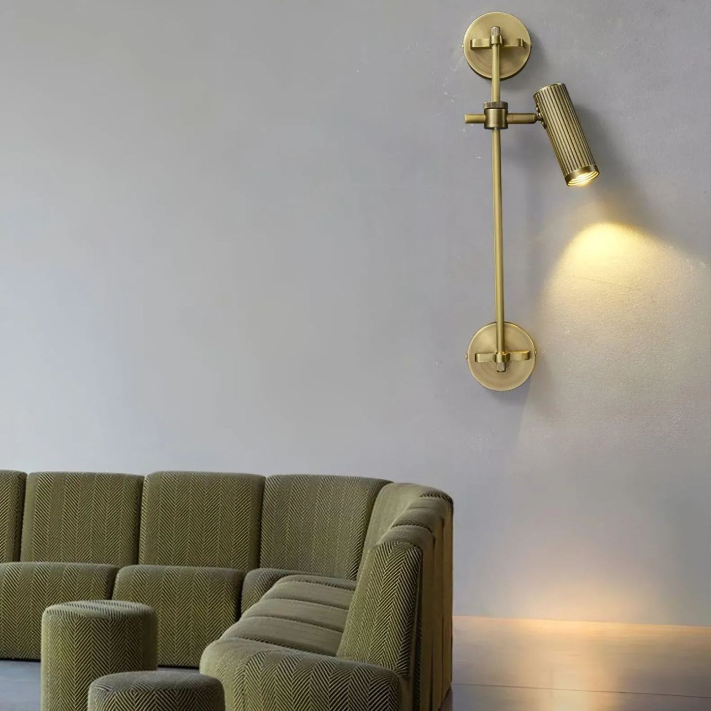 Edge Modern Industrial Metal Wall Light Bedroom Living Room