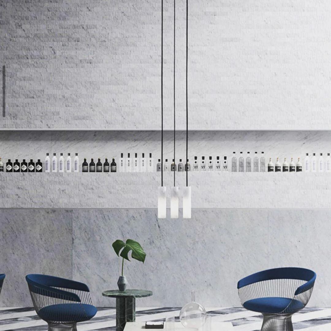 Hailie Advanced Metal Alabaster Pendant Light Dining Room Kitchen