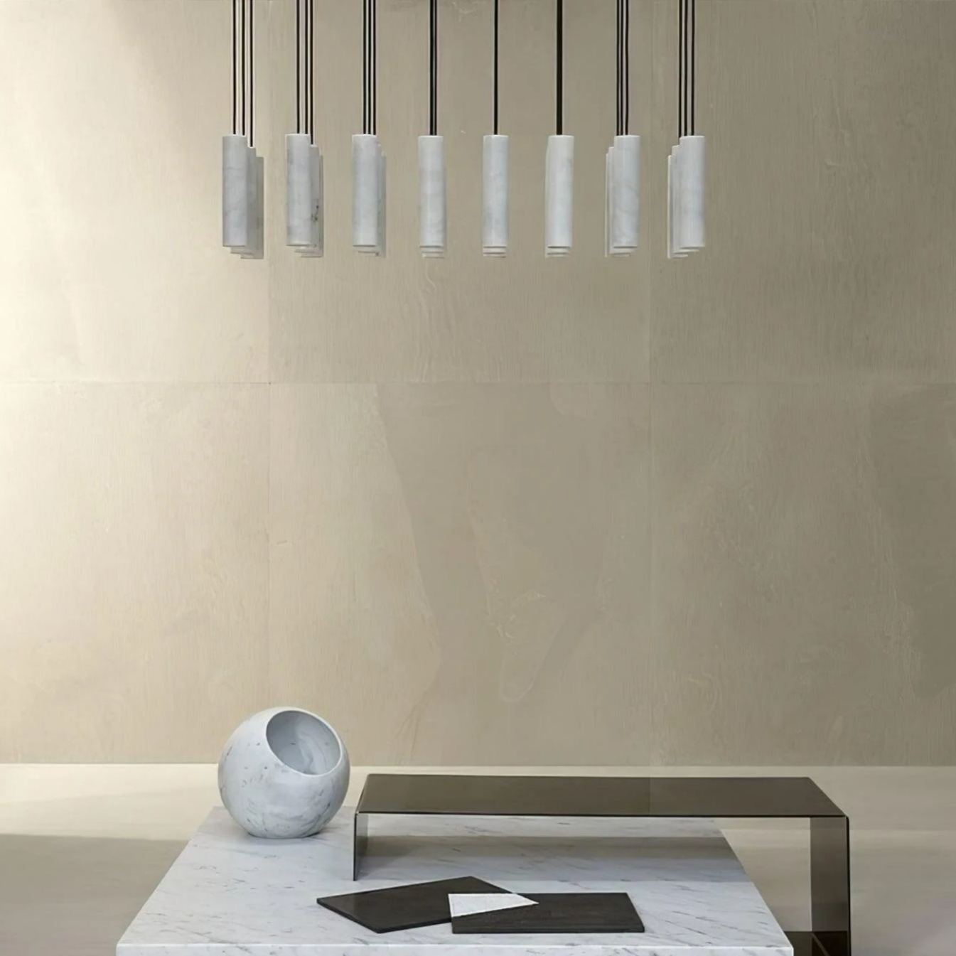 Hailie Advanced Metal Alabaster Pendant Light Dining Room Kitchen