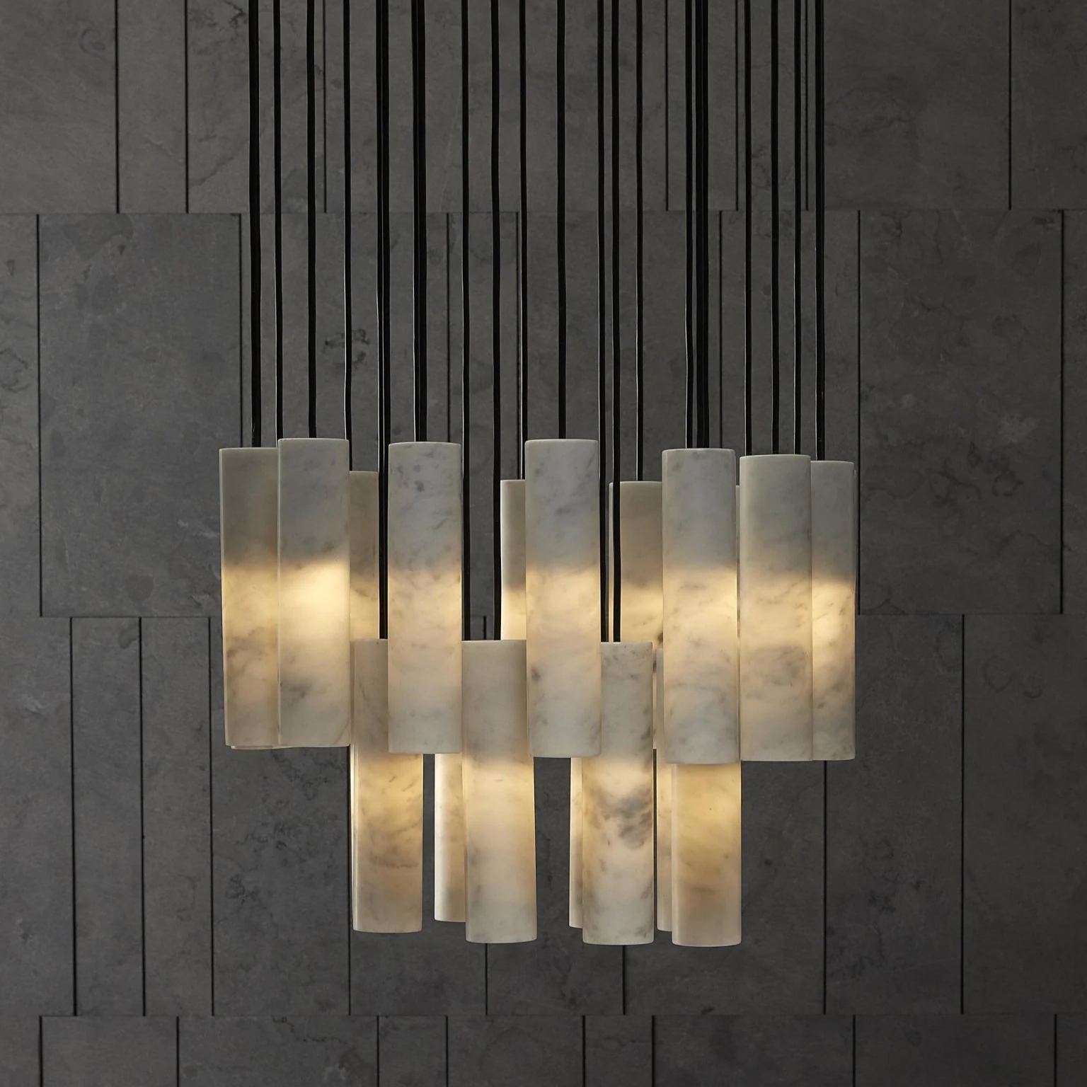 Hailie Advanced Metal Alabaster Pendant Light Dining Room Kitchen