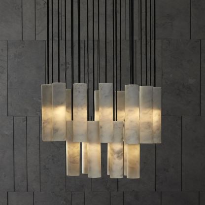 Hailie Advanced Metal Alabaster Pendant Light Dining Room Kitchen