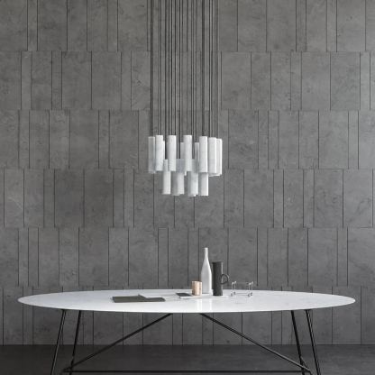 Hailie Advanced Metal Alabaster Pendant Light Dining Room Kitchen