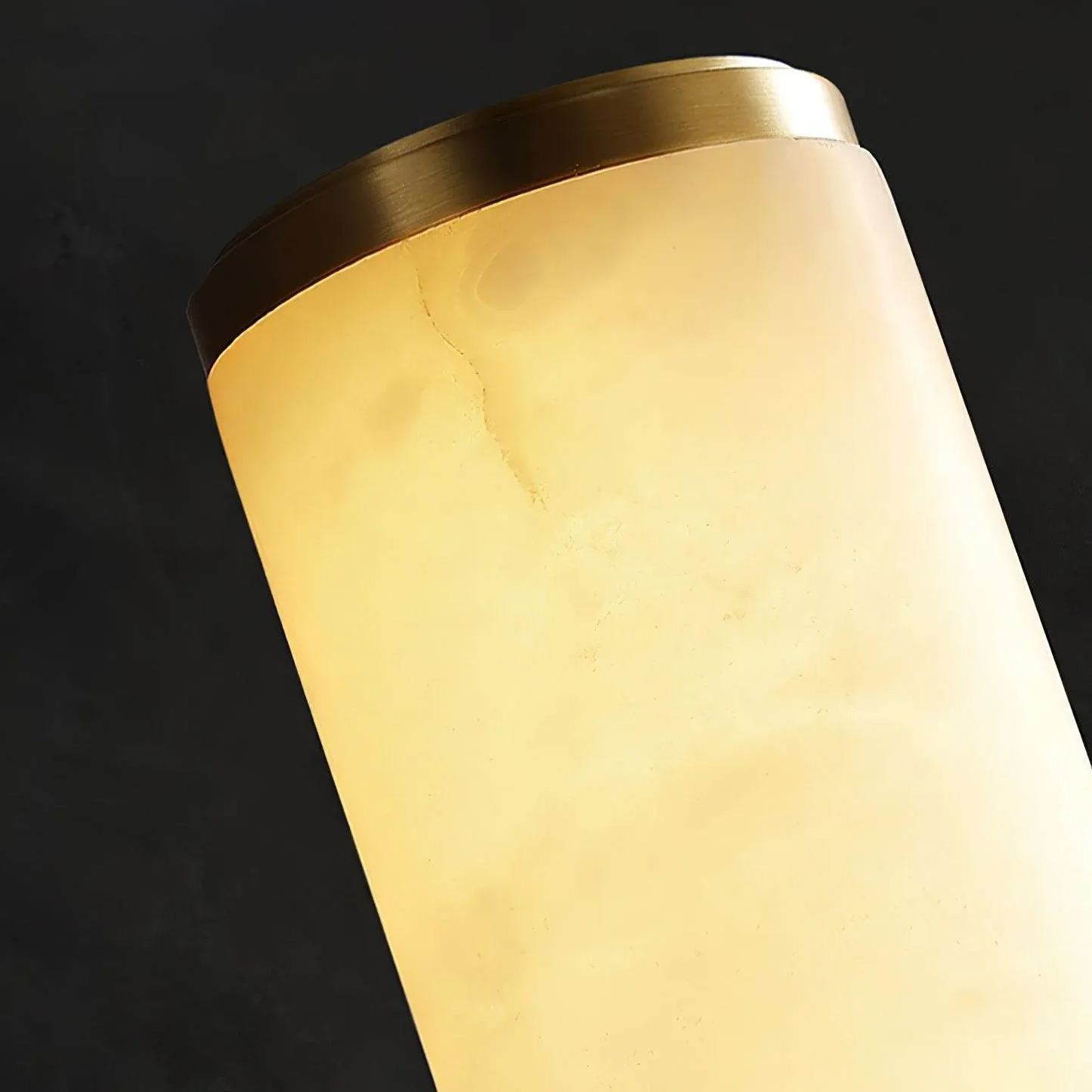 Jade Modern Urban Metal Alabaster Wall Light Bedroom Living Room