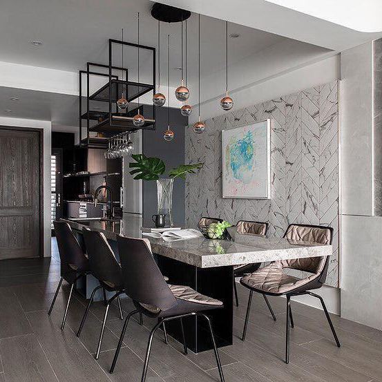 Hailie Modern Gold Metal Acrylic Pendant Light Bedroom Living Room