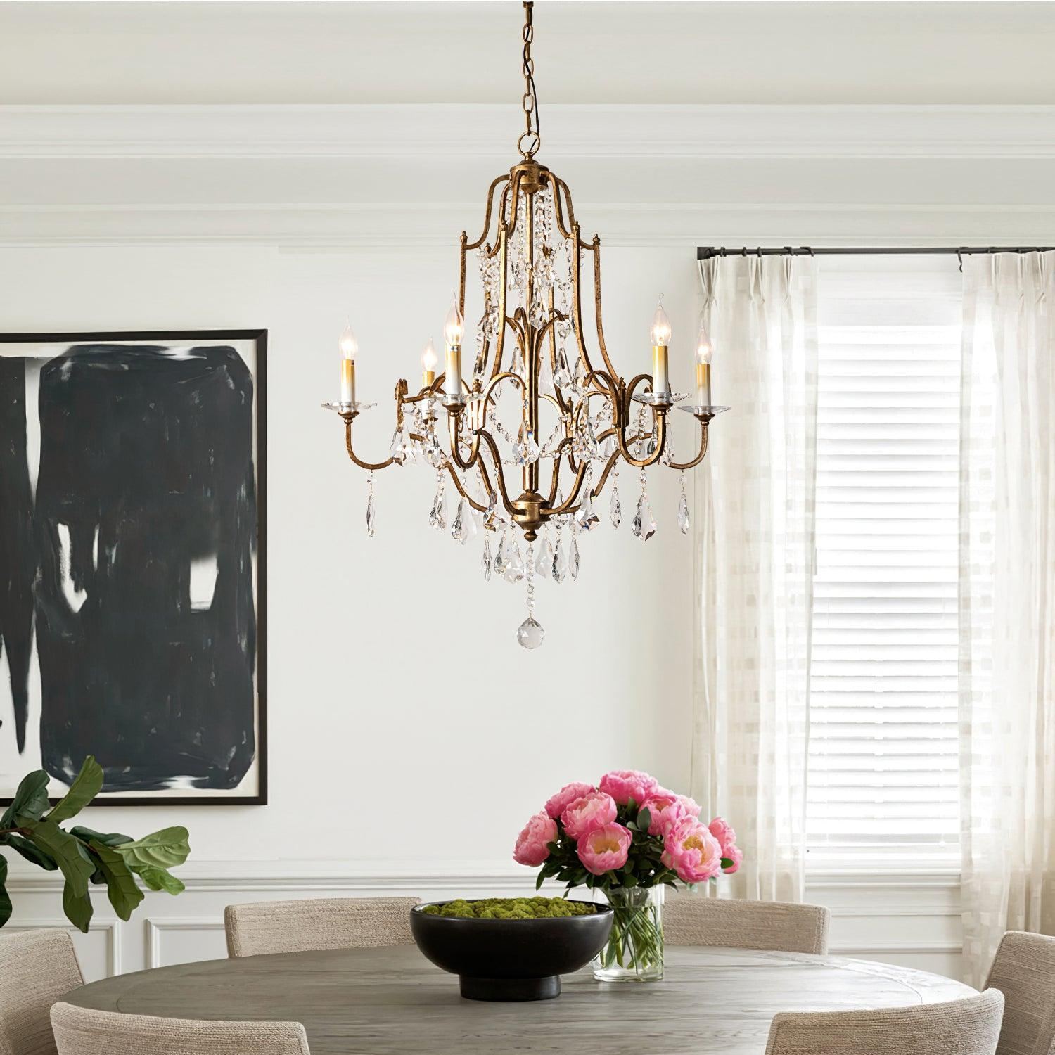 Marilyn Gorgeous Special Crystal Metal Chandelier Dining Room Living Room