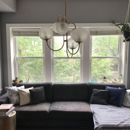 Alessio Vintage Metal Glass Gold Black Pendant Light Bedroom Living Room