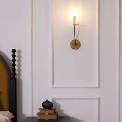 Alessio Vintage Candle Metal Wall Light Fixture Hallway Bedroom Bathroom