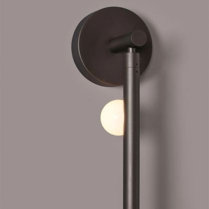 Edge Minimalism Metal Glass Wall Lamp Bedroom Living Room