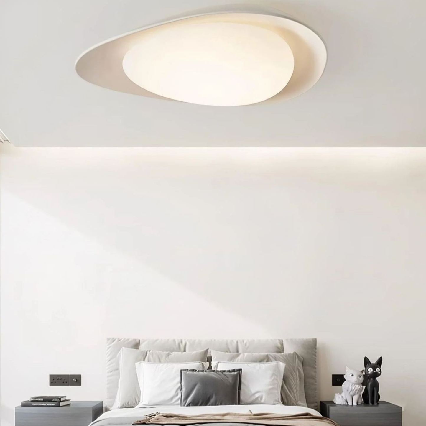 Quinn Modern Unusual Resin PE Ceiling Light Bedroom Hallway Living Room