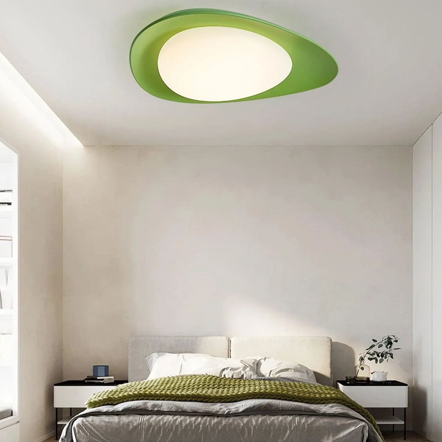Quinn Modern Unusual Resin PE Ceiling Light Bedroom Hallway Living Room