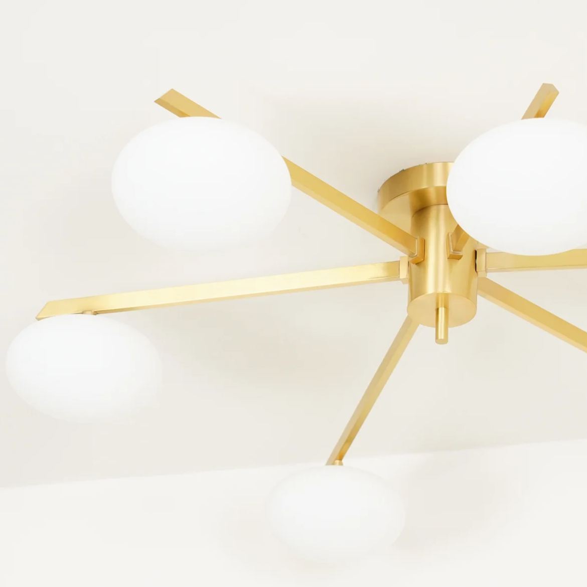 Valentina Minimalism Metal Glass Ceiling Lamp Bedroom Living Room