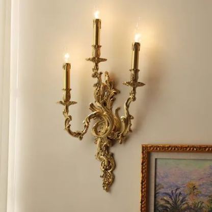 Alessio Vintage Palace Candle Wall Light Living Room Bedroom Bathroom