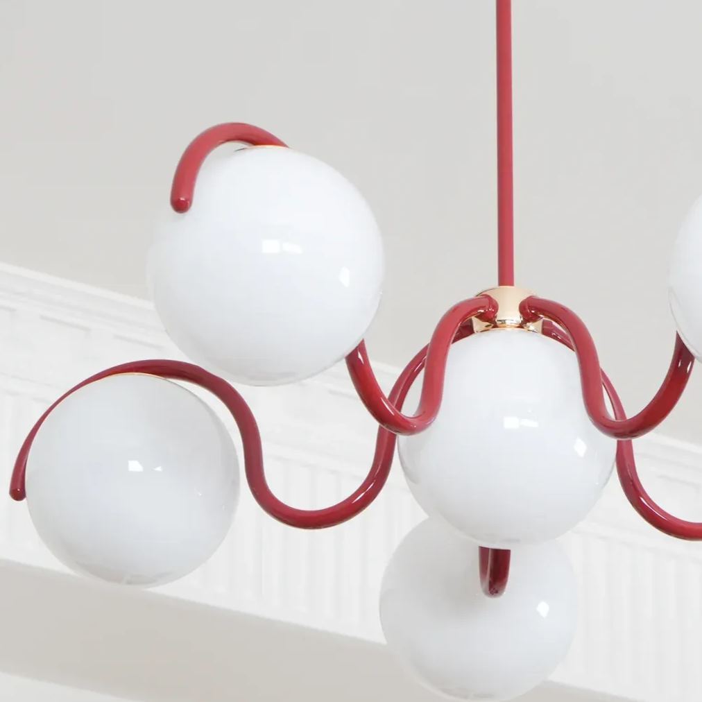 Valentina Vintage Metal Glass Pendant Light Bedroom Living Room