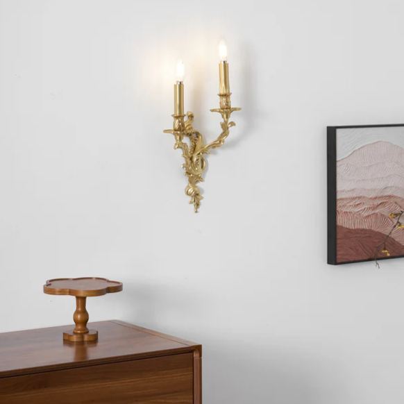Alessio Vintage Palace Candle Wall Light Living Room Bedroom Bathroom
