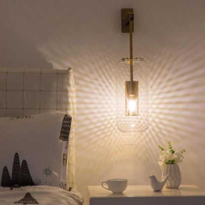 Edge Modern Round Glass Wall Lamp Indoor