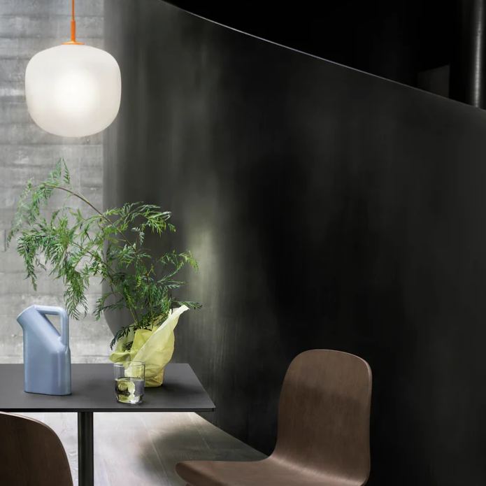 Hailie Modern Round Metal Glass Pendant Light Bedroom Dining Room