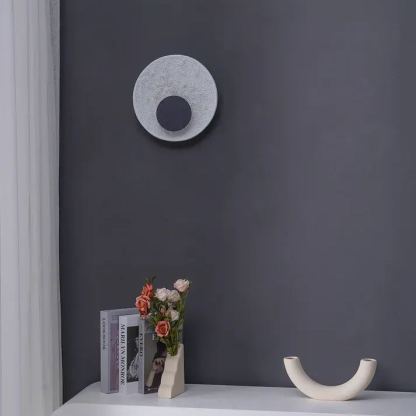 Byers Modern LED Round Resina Wall Lamp Bedroom Dining Room