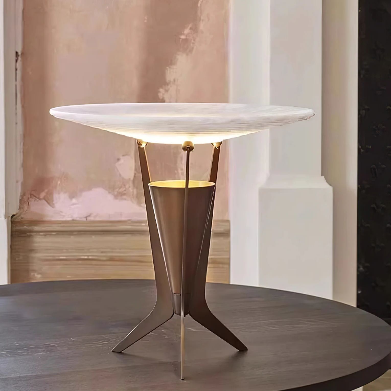 Jade Table Modern Alabaster Living Room Lamp