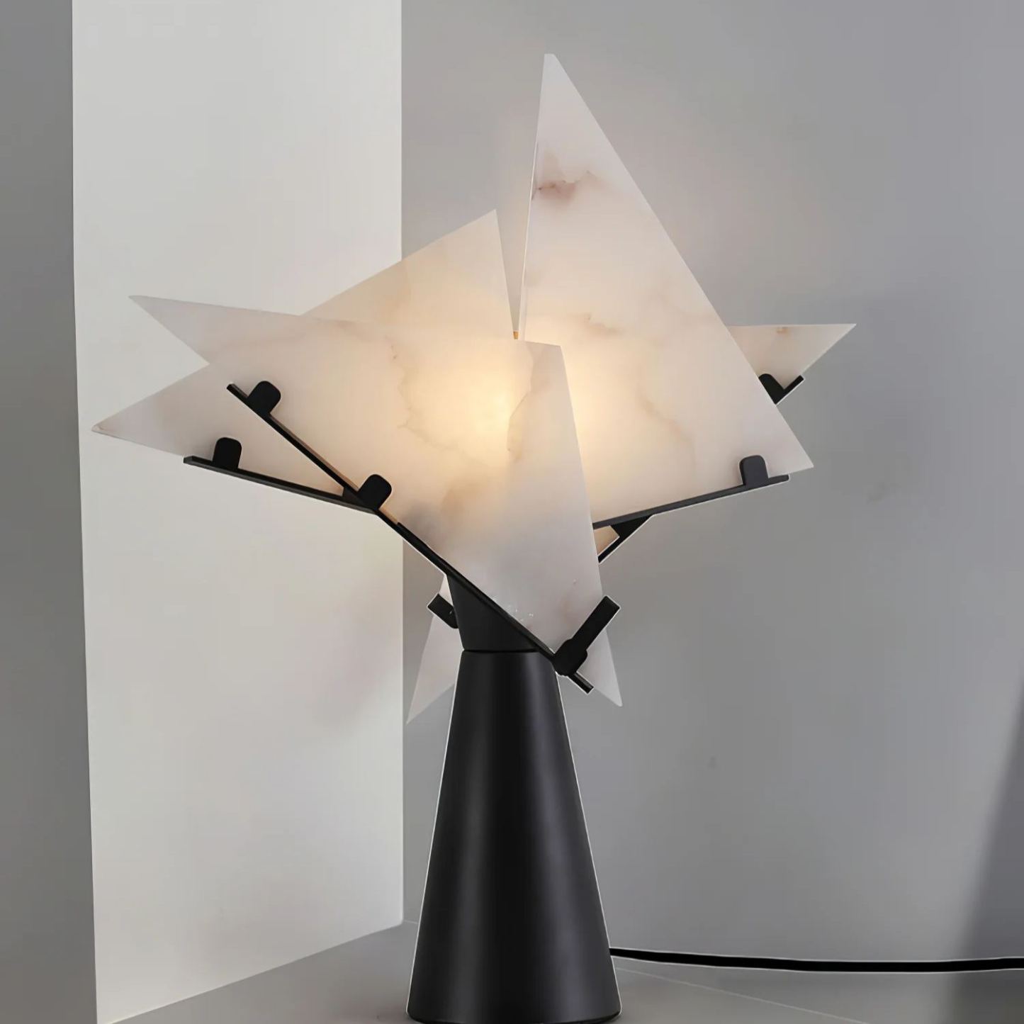 Jade Modern Table Lamp Scene Living Room Bedroom Study Room