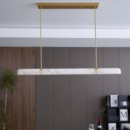 Jade Minimalist Brass Pendant Light Living Room Dining Room