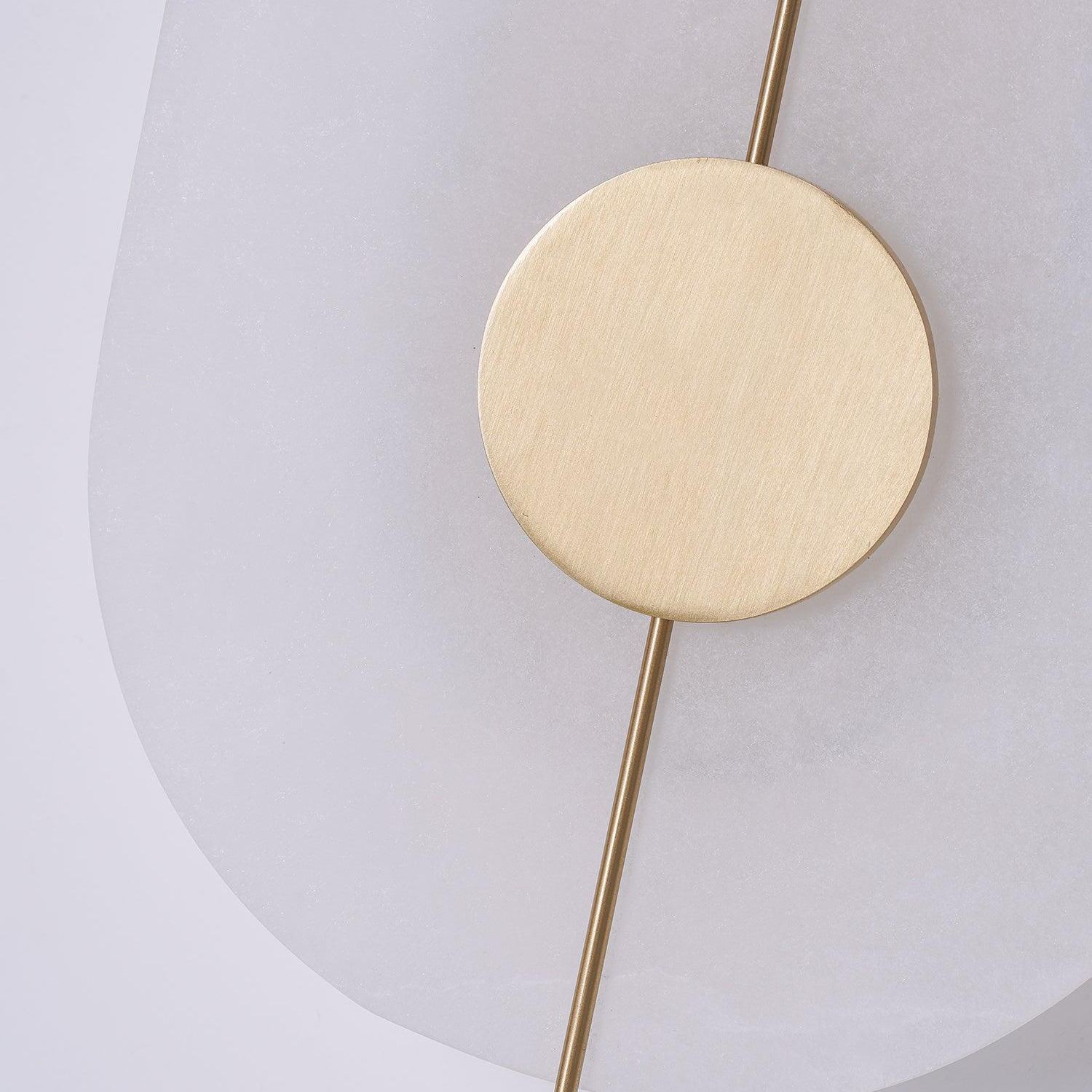 Jade Artistic Alabaster Brass Wall Lamp Hallway Bedside