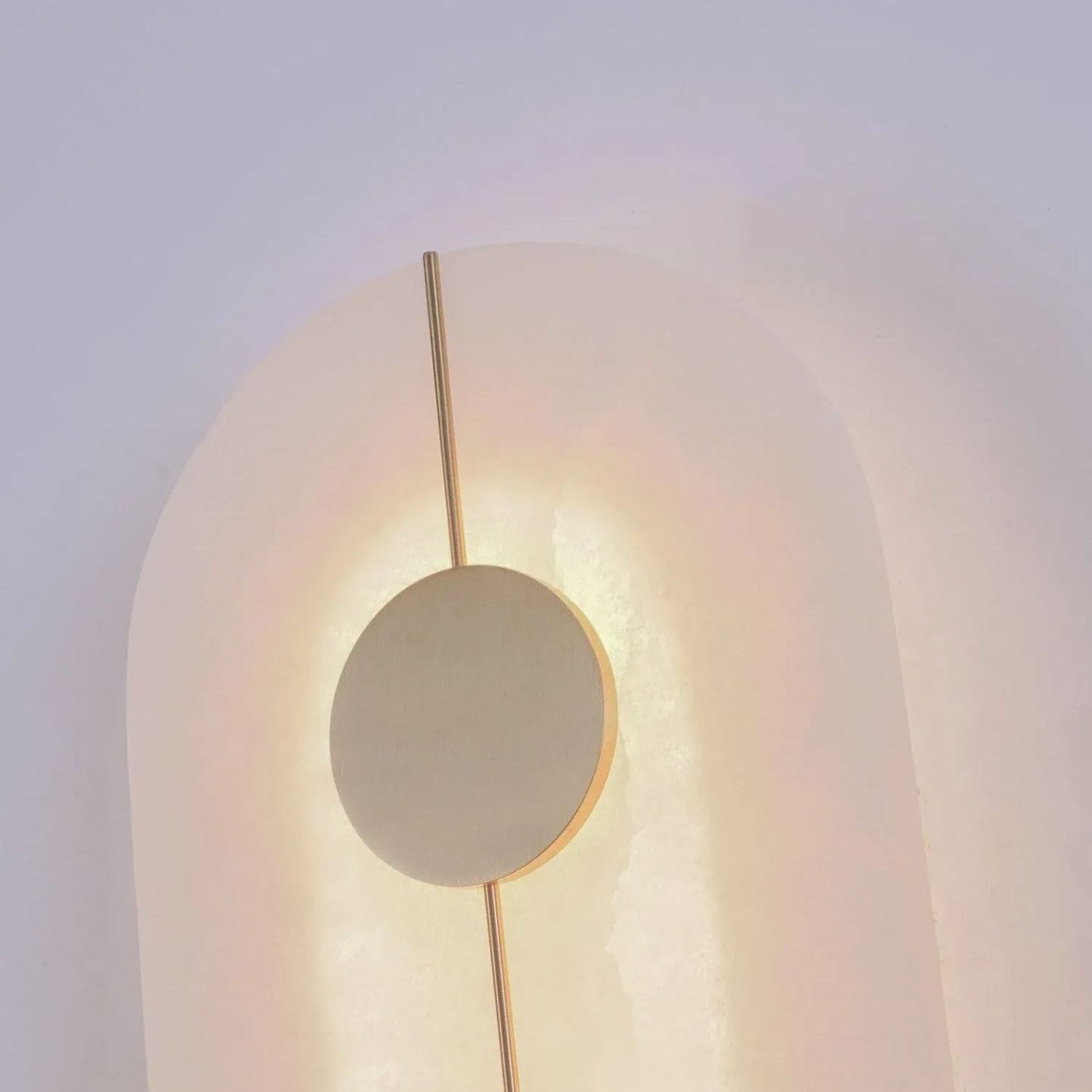 Jade Artistic Alabaster Brass Wall Lamp Hallway Bedside
