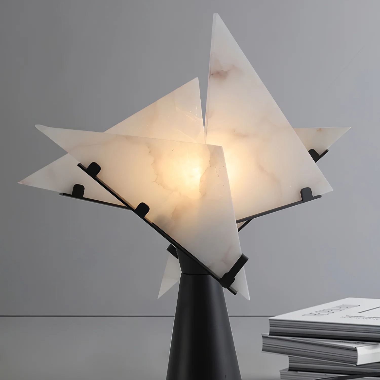 Jade Modern Table Lamp Scene Living Room Bedroom Study Room