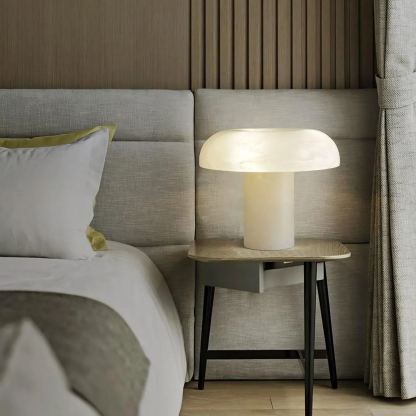 Jade Modern Alabaster Table Lamp Scene Living Room Bedroom
