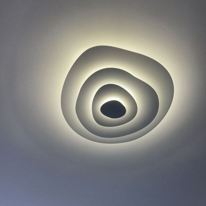Quinn Elegant Ripple Metal Ceiling Light Fixture Bedroom Living Room