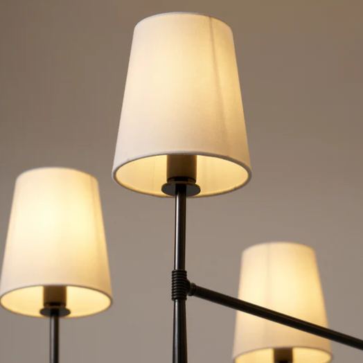 Alessio Vintage Classical Brass Fabric Pendant Light Shades Living Dining Room