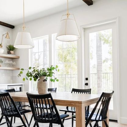 Alessio Vintage Special Metal Fabric Pendant Light Shades Dining Room