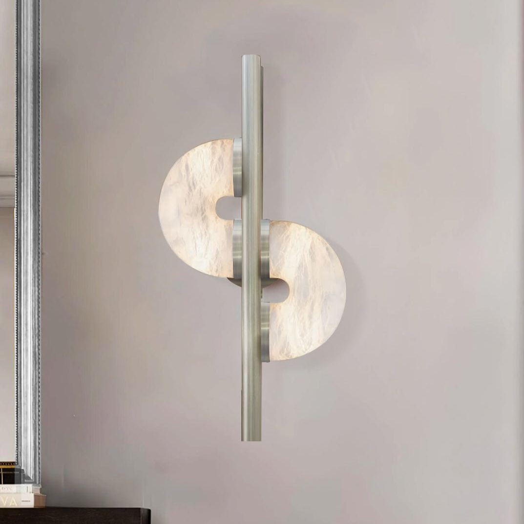 Jade Dolly Alabaster Modern Wall Light Living Room Bedroom