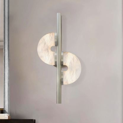 Jade Dolly Alabaster Modern Wall Light Living Room Bedroom