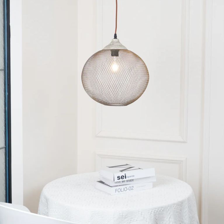 Hailie Modern Metal Rust Color Pendant Light Dining Room Bedroom