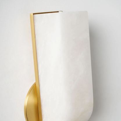Jade Alabaster Rectangular Modern Wall Light Shades Hallway Bedroom