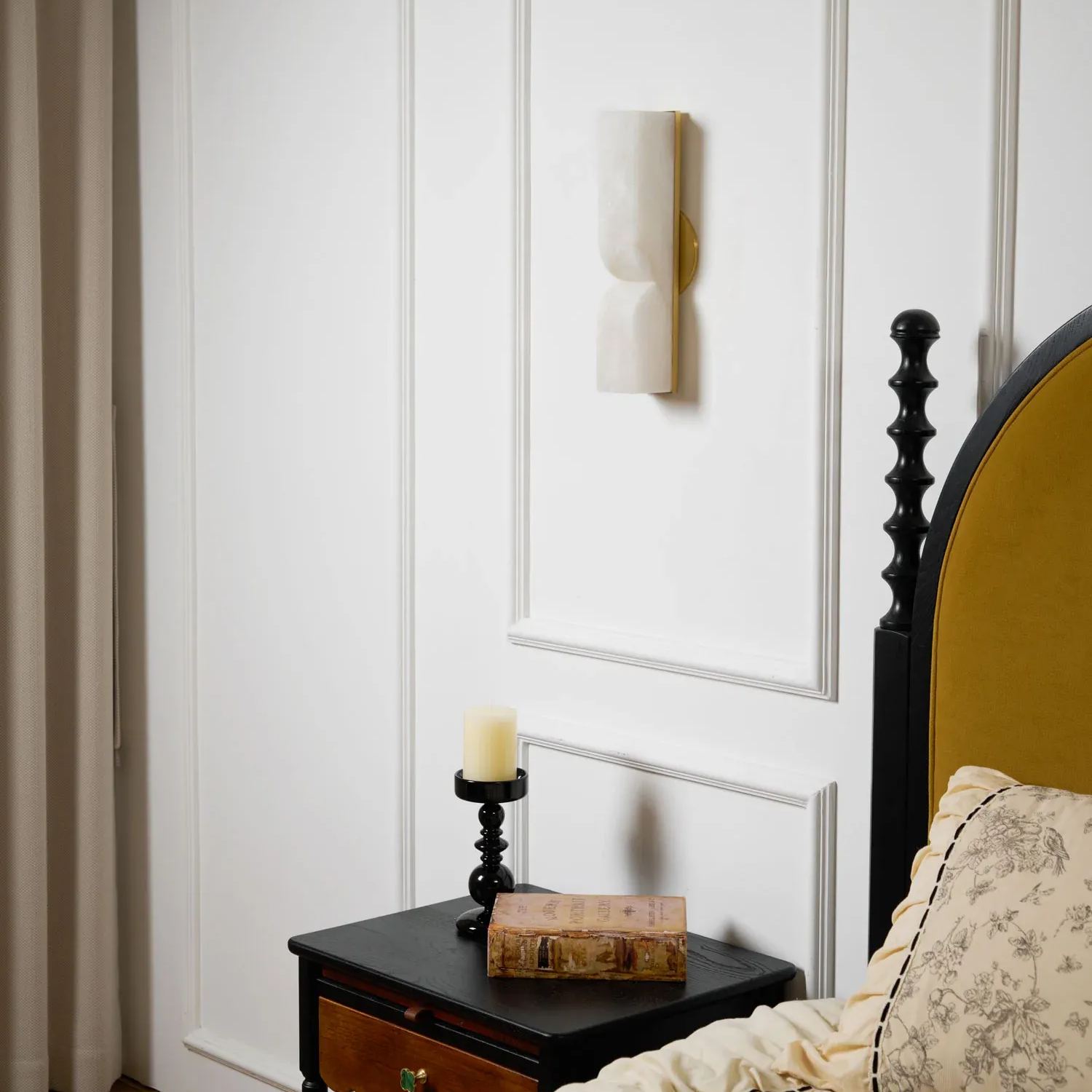 Jade Alabaster Rectangular Modern Wall Light Shades Hallway Bedroom